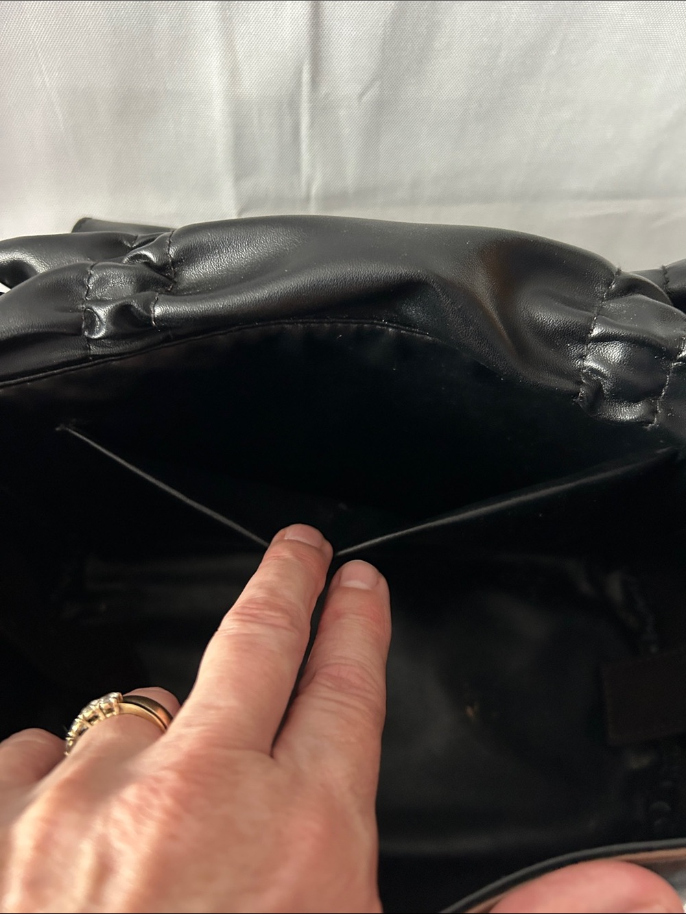 Designer Handbag  Multipocket Bag Y2K  Bow Bag with Washed Finish Vintage Hobo - Picture 7 of 15
